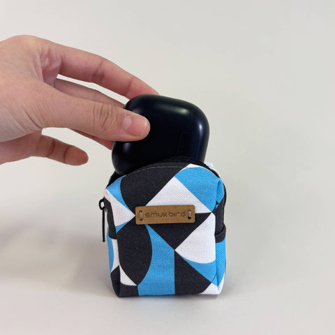 Mini-tasje voor koptelefoons & Co. | gemaakt van biologisch katoen | Ontwerpvormen | PocketCube-model
