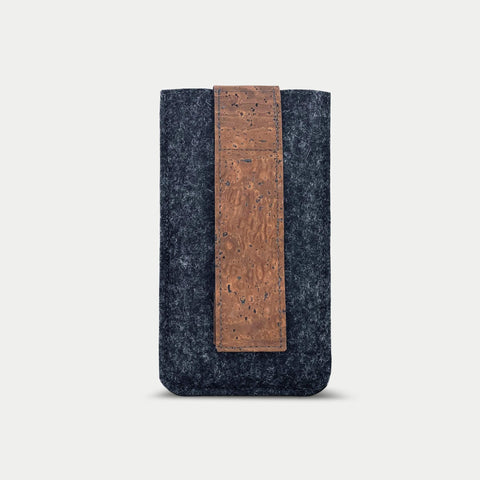 Handige heuptas voor iPhone 11 | met magneetsluiting en vak voor kaarten | antraciet | model CLIP