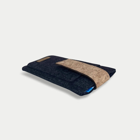 Telefoontas voor Samsung Galaxy A55 | met magneetsluiting en extra vak | antraciet - Shapes | model HAKA