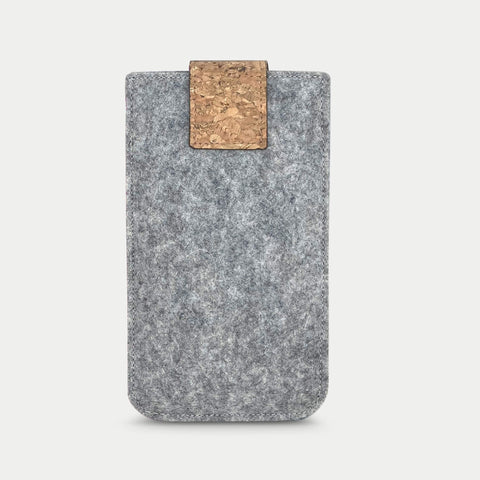 Telefoonhoesje voor Fairphone 4 | met magneetsluiting en extra vak | lichtgrijs - Shapes | Model HAKA