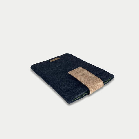 Hoes voor PocketBook InkPad X | met magnetische sluiting en extra vak | antraciet - Strepen | Model "HAKA"