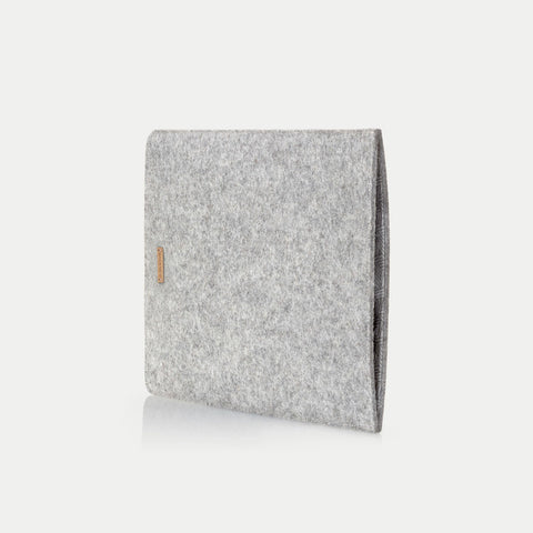 Tas voor HP EliteBook | gemaakt van vilt en biologisch katoen | lichtgrijs - sporen | Model "LET"