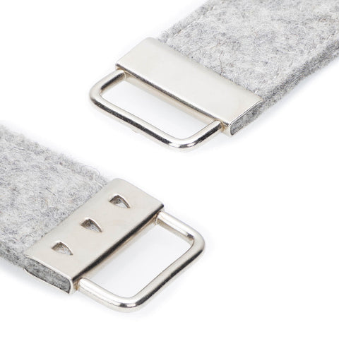 Vilten sleutelhanger | lichtgrijs