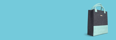 Shopper aus Filz und Kork