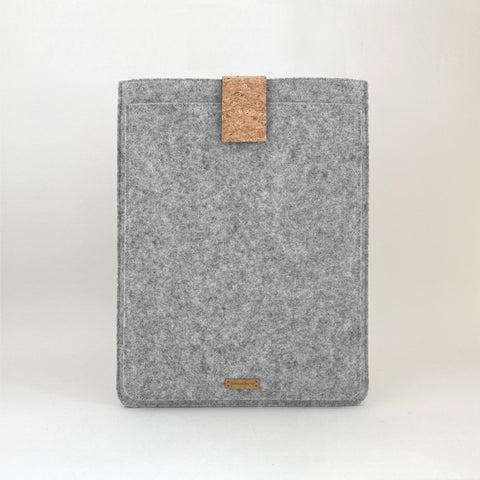 Tas voor Fujitsu LifeBook | met magnetische sluiting en extra vak  | lichtgrijs - Bloom | Model "HAKA"