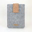 Hoes voor reMarkable Paper Pro | met magnetische sluiting en extra vak | lichtgrijs - Shapes | Model "HAKA"