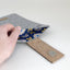 Hoes voor PocketBook Touch Lux 5 | met magnetische sluiting en extra vak | lichtgrijs - Bloom | Model "HAKA"