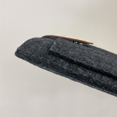 Case voor Fujitsu Stilistisch | met magnetische sluiting en extra vak  | antraciet - sporen | Model "HAKA"