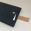 Tas voor Dynabook Tecra | met magnetische sluiting en extra vak  | antraciet - sporen | Model "HAKA"