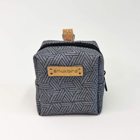 Mini-tasje voor koptelefoons & Co. | gemaakt van biologisch katoen | Ontwerpsporen | PocketCube-model