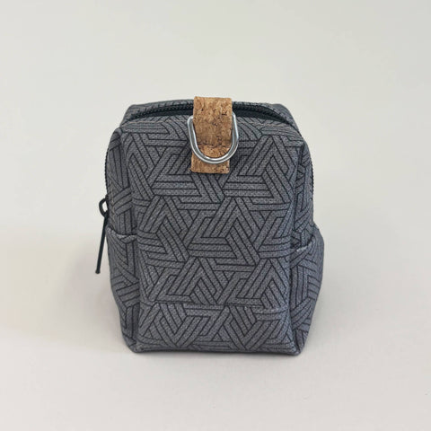 Mini-tasje voor koptelefoons & Co. | gemaakt van biologisch katoen | Ontwerpsporen | PocketCube-model