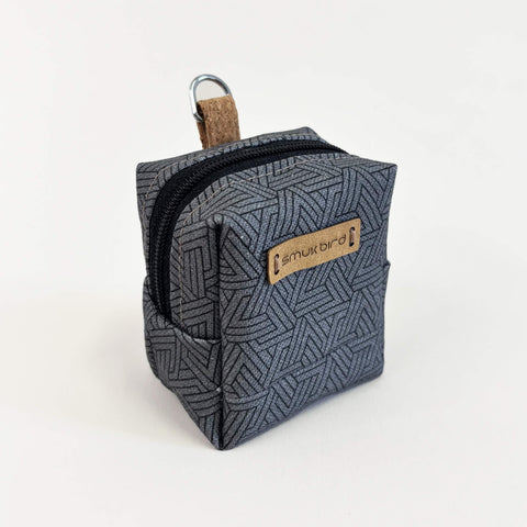 Mini-tasje voor koptelefoons & Co. | gemaakt van biologisch katoen | Ontwerpsporen | PocketCube-model