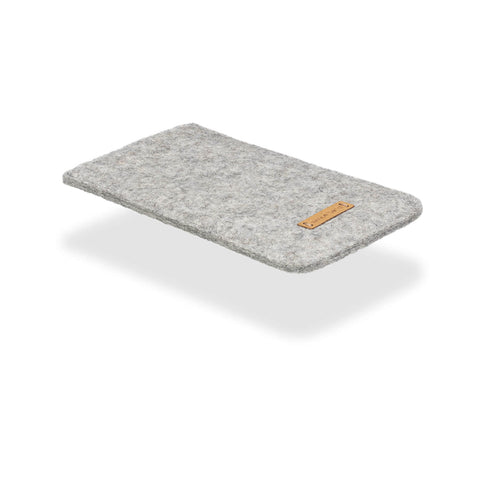 Telefoonhoesje voor Samsung Galaxy Z Fold6 | van vilt en biologisch katoen | lichtgrijs - kleurrijk | model "LET"