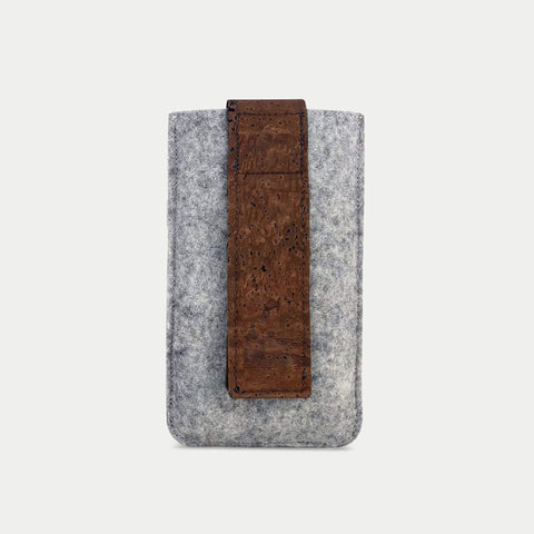 Mobiele heuptas voor Samsung Galaxy A51 | met magneetsluiting en kaarthouder | lichtgrijs | model CLIP