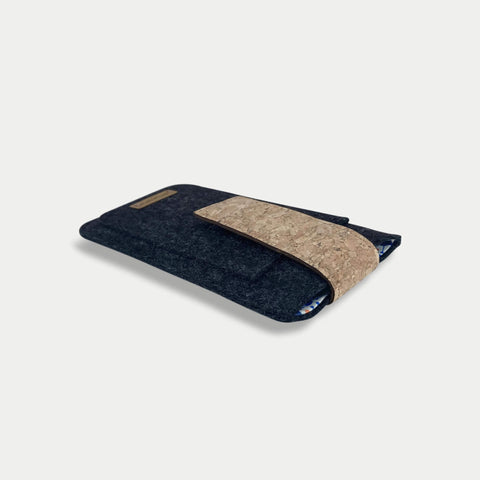Telefoontas voor Samsung Galaxy M55 | met magneetsluiting en extra vak | antraciet - Bloom | Model HAKA