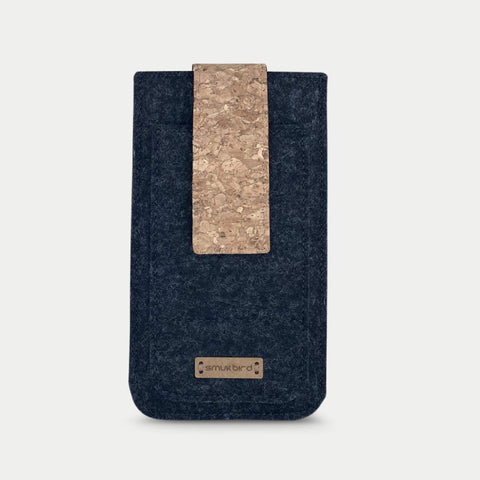 Telefoonhoesje voor Samsung Galaxy A20e | met magneetsluiting en extra vak | antraciet - Bloom | Model HAKA