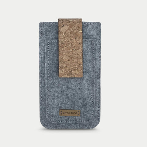 Telefoonhoesje voor iPhone XS Max | met magneetsluiting en extra vak | lichtgrijs - Shapes | model HAKA