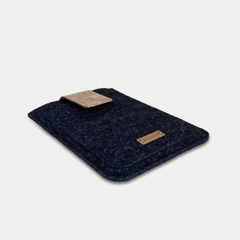 Hoes voor PocketBook Verse Pro Color | met magnetische sluiting en extra vak | antraciet - Tracks | Model "HAKA"