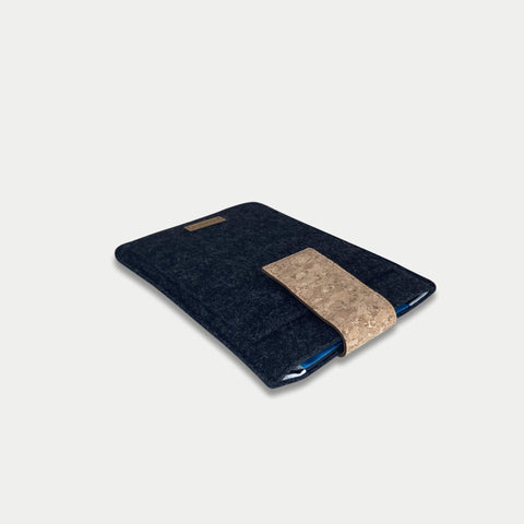 Hoes voor PocketBook InkPad X | met magnetische sluiting en extra vak | antraciet - Shapes | Model "HAKA"
