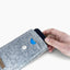 Telefoontas voor iPhone SE 2022 | met magneetsluiting en extra vak | lichtgrijs - Shapes | model HAKA