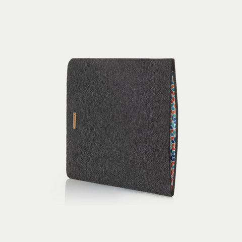 Tas voor HP EliteBook | gemaakt van vilt en biologisch katoen | antraciet - Kleurrijk | Model "LET"