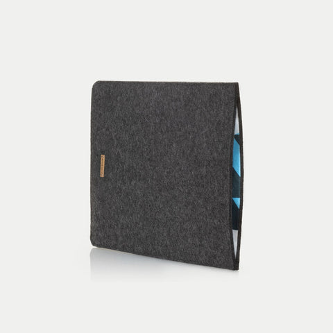 Hoesje voor Huawei Matebook D16 | gemaakt van vilt en biologisch katoen | antraciet - Vormen | Model "LET"