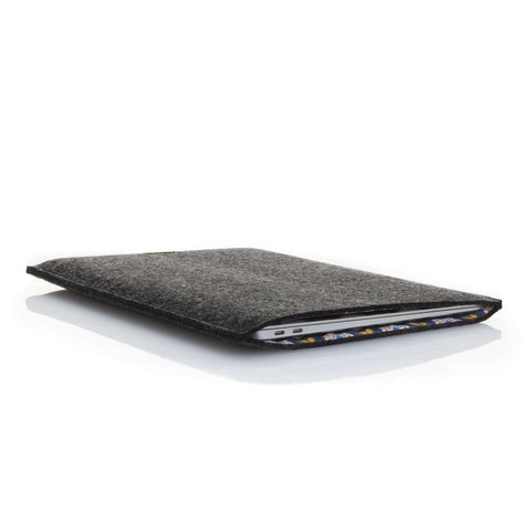 Hoes voor Asus VivoBook S 16 Flip | gemaakt van vilt en biologisch katoen | antraciet - Bloom | Model "LET"