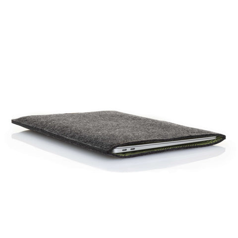 Case voor Acer Swift Go | gemaakt van vilt en biologisch katoen | antraciet - strepen | Model "LET"