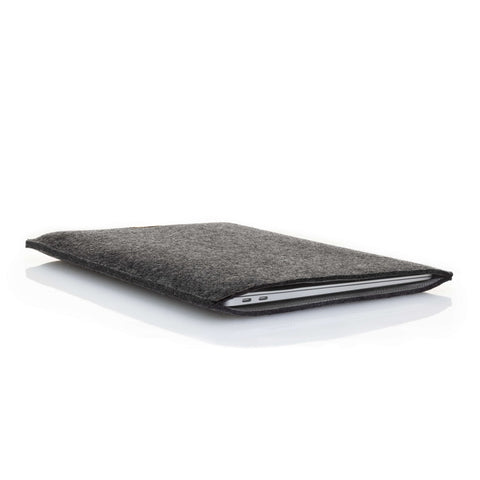 Behuizing voor Asus Vivobook 16 | gemaakt van vilt en biologisch katoen | antraciet - sporen | Model "LET"