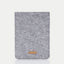 Hoes voor PocketBook Verse Lite | van vilt en biologisch katoen | lichtgrijs - sporen | Model "LET"