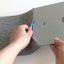 Case voor iPad Air - 5e generatie | gemaakt van vilt en biologisch katoen | lichtgrijs - kleurrijk | Model "LET"