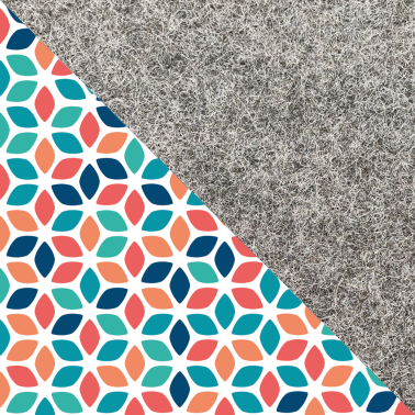 Hülle für reMarkable Paper Pro Move | aus Filz und Bio-Baumwolle | hellgrau - colorful | Modell "LET"