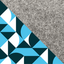 Hoes voor PocketBook Touch Lux 5 | met magnetische sluiting en extra vak | lichtgrijs - Shapes | Model "HAKA"