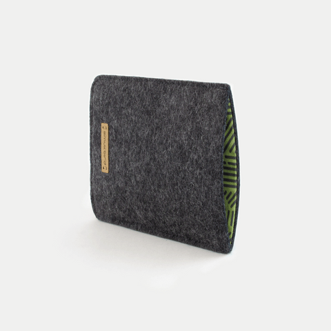 Telefoontas voor Google Pixel 6 Pro | gemaakt van vilt en biologisch katoen | antraciet - strepen | Model "LET"