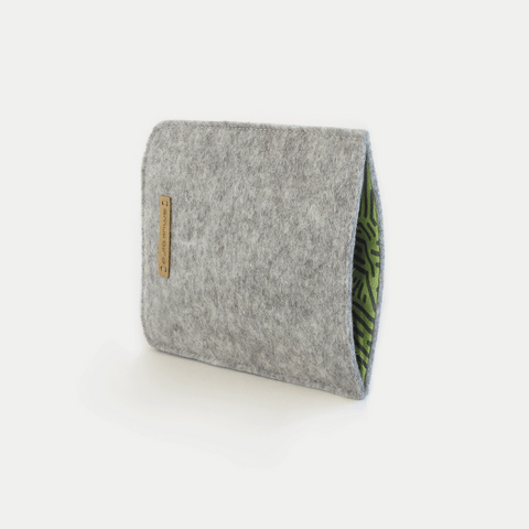 Telefoontas voor Google Pixel 6 Pro | gemaakt van vilt en biologisch katoen | lichtgrijs - strepen | Model "LET"