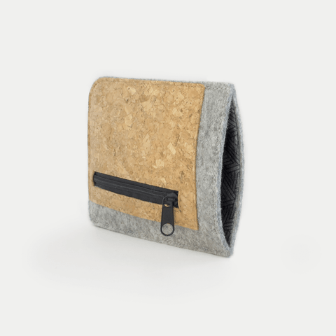 Telefoontas met kaartsleuf voor Xiaomi 12X | lichtgrijs - sporen | Model "ZIP"