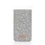 Telefoonhoesje voor iPhone 13 | gemaakt van vilt en biologisch katoen | lichtgrijs - kleurrijk | Model "LET"