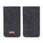 Telefoontas met kaartsleuf voor iPhone 14 Plus | antraciet - vormen | Model "ZIP"