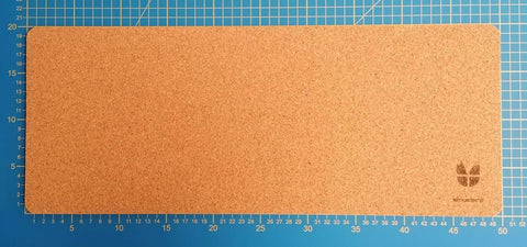 Bureauonderlegger van vilt en kurk | 20x50cm | antraciet