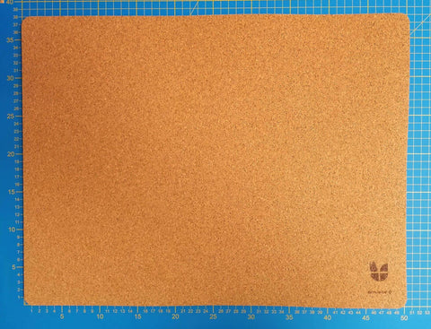 Bureauonderlegger van vilt en kurk | 38x50cm | antraciet