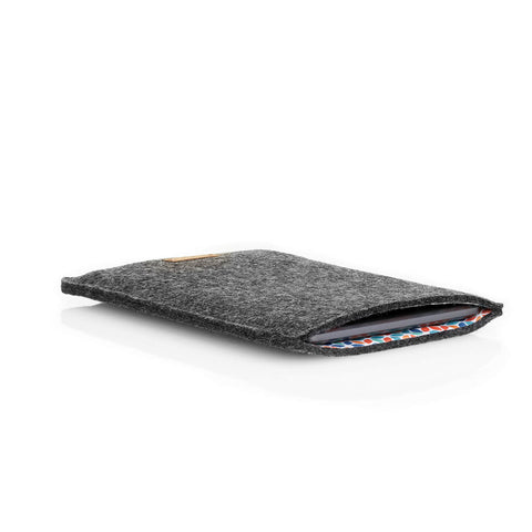 Etui voor PocketBook InkPad 3 | gemaakt van vilt en biologisch katoen | antraciet - kleurrijk | Model "LET"