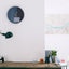 Wanduhr Wabi Sabi Denim rond 30 cm | Denim - goud | Ontwerp: Nagoya