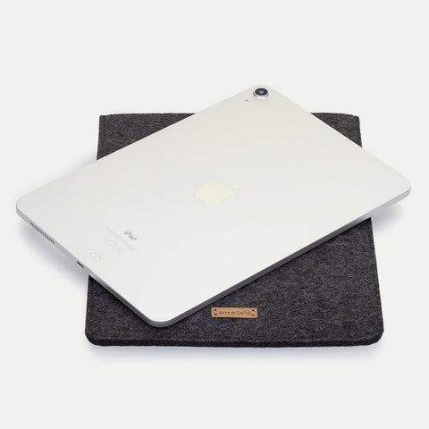 Case voor iPad Mini - 5e generatie | gemaakt van vilt en biologisch katoen | antraciet - kleurrijk | Model "LET"