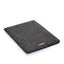Case voor iPad Mini - 6e generatie | gemaakt van vilt en biologisch katoen | antraciet - bloei | Model "LET"