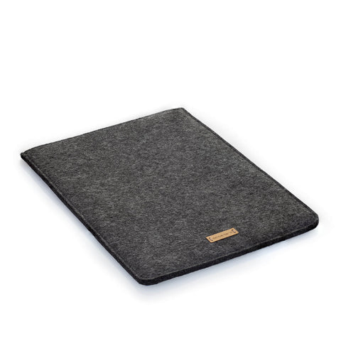 Hoesje voor Galaxy Tab S9 | gemaakt van vilt en biologisch katoen | antraciet - kleurrijk | Model "LET"