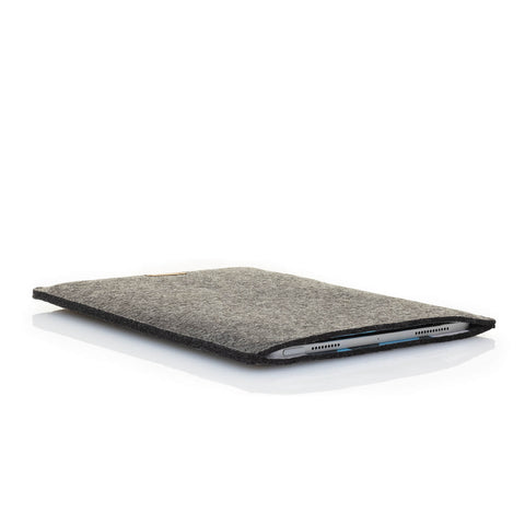 Hoesje voor Galaxy Tab A9 | gemaakt van vilt en biologisch katoen | antraciet - vormen | Model "LET"