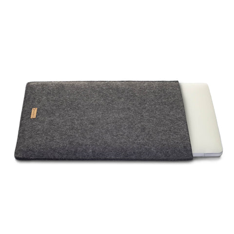 Hoesje voor Galaxy Tab S9 | gemaakt van vilt en biologisch katoen | antraciet - kleurrijk | Model "LET"