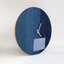 Wanduhr Wabi Sabi Denim rond 30 cm | Denim - goud | Ontwerp: Nagoya