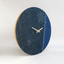 Wanduhr Wabi Sabi Denim rond 30 cm | Denim - goud | Ontwerp: Osaka