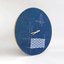 Wanduhr Wabi Sabi Denim rond 30 cm | Denim - goud | Ontwerp: Tokio